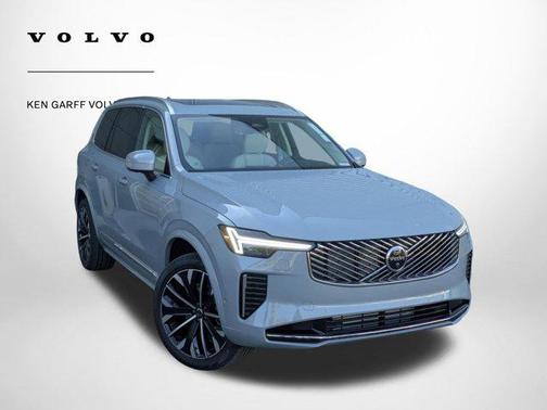Vapour Grey Metallic 2026 Volvo XC90 Plug-In Hybrid Ultra, T8 AWD, Electric/Gasoline, Bright, 7 Seats