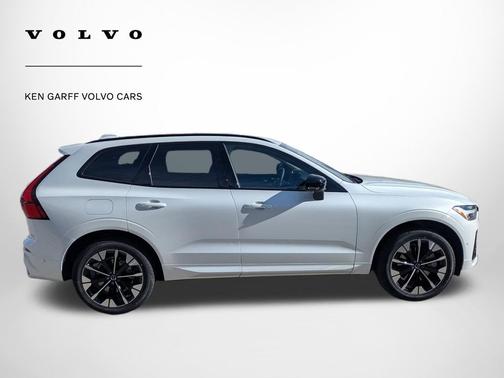Crystal White Metallic 2026 Volvo XC60 Plug-In Hybrid Plus, T8 AWD Electric/Gasoline, Dark