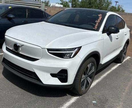 Crystal White Metallic 2023 Volvo C40 Recharge Pure Electric Twin Plus