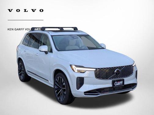Crystal White Pearl 2026 Volvo XC90 Plug-In Hybrid Ultra, T8 AWD, Electric/Gasoline, Bright, 7 Seats
