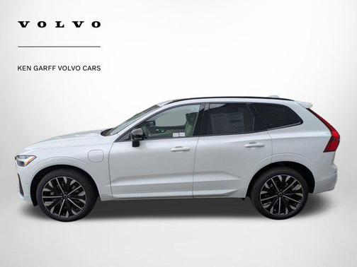 Crystal White Metallic 2026 Volvo XC60 Plug-In Hybrid Ultra, T8 AWD Electric/Gasoline, Dark