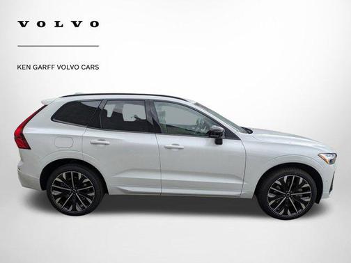 Crystal White Metallic 2026 Volvo XC60 Plug-In Hybrid Ultra, T8 AWD Electric/Gasoline, Dark