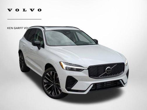 Crystal White Metallic 2026 Volvo XC60 Plug-In Hybrid Ultra, T8 AWD Electric/Gasoline, Dark