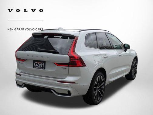 Crystal White Metallic 2026 Volvo XC60 Plug-In Hybrid Ultra, T8 AWD Electric/Gasoline, Dark