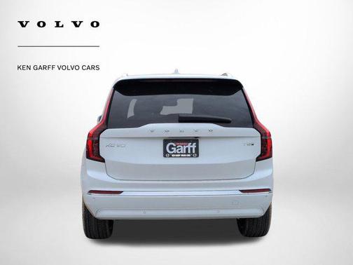 Crystal White Pearl 2026 Volvo XC90 Plug-In Hybrid Plus, T8 AWD, Electric/Gasoline, Bright, 7 Seats