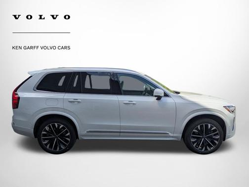 Crystal White Pearl 2026 Volvo XC90 Plug-In Hybrid Ultra, T8 AWD, Electric/Gasoline, Bright, 7 Seats