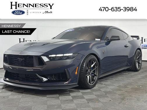 Blue 2024 Ford Mustang Dark Horse Fastback
