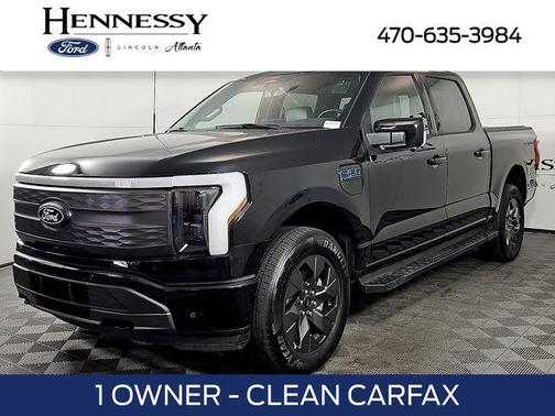 Black Metallic 2025 Ford F-150 Lightning LARIAT