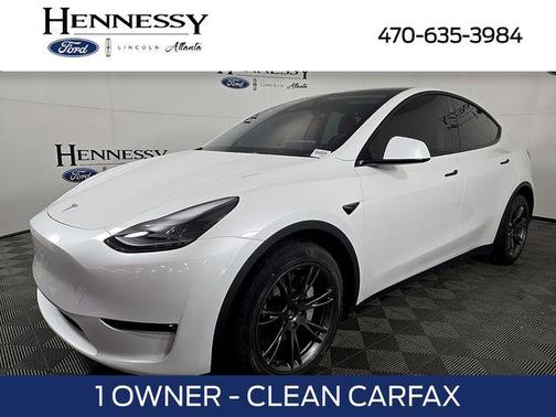 Pearl White 2024 Tesla Model Y Long Range Dual Motor All-Wheel Drive