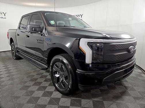 Agate Black Metallic 2025 Ford F-150 Lightning Flash