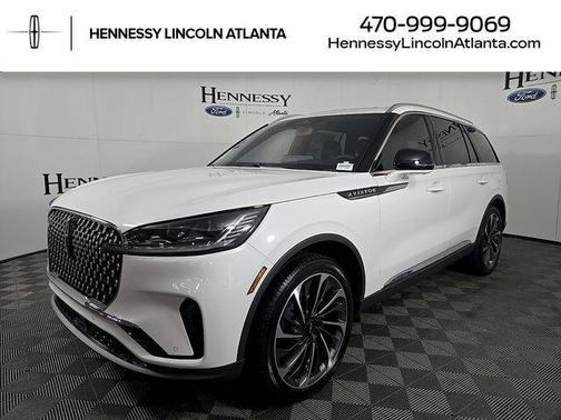 Pristine White Metallic Tri-Coat 2026 Lincoln Aviator Reserve AWD