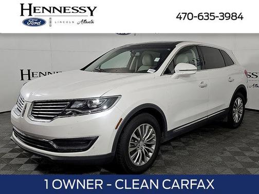 White Platinum Clearcoat Metallic 2017 Lincoln MKX Select
