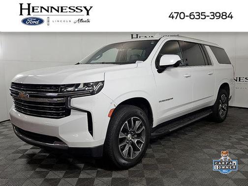 Summit White 2021 Chevrolet Suburban LT