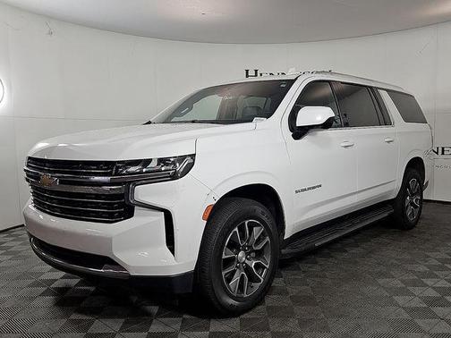 Summit White 2021 Chevrolet Suburban LT