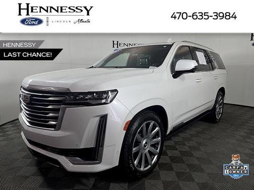 Crystal White Tricoat 2023 Cadillac Escalade Premium Luxury Platinum