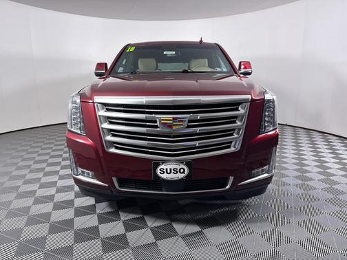 Red 2018 Cadillac Escalade Platinum