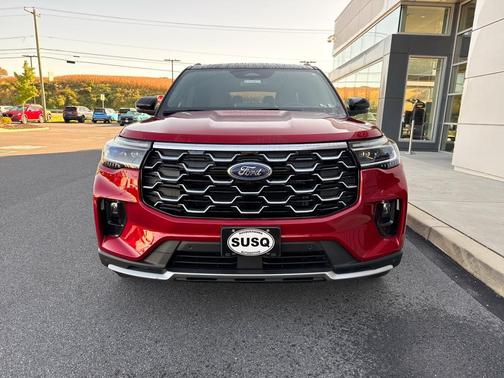 Red 2026 Ford Explorer Platinum