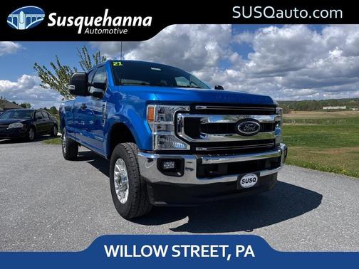 Blue 2021 Ford F-250 XLT
