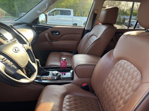 Moonstone White 2019 INFINITI QX80 Luxe