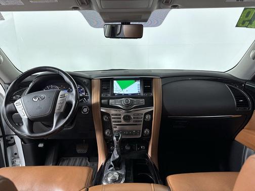 Moonstone White 2019 INFINITI QX80 Luxe