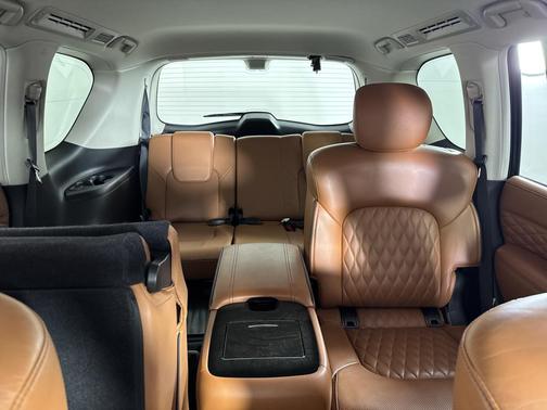 Moonstone White 2019 INFINITI QX80 Luxe