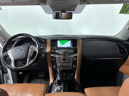 Moonstone White 2019 INFINITI QX80 Luxe