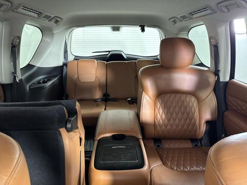 Moonstone White 2019 INFINITI QX80 Luxe