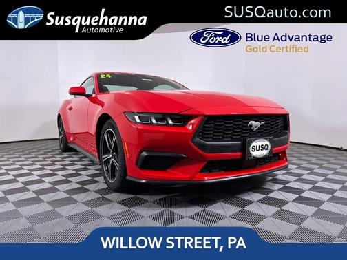 Red 2024 Ford Mustang EcoBoost Premium
