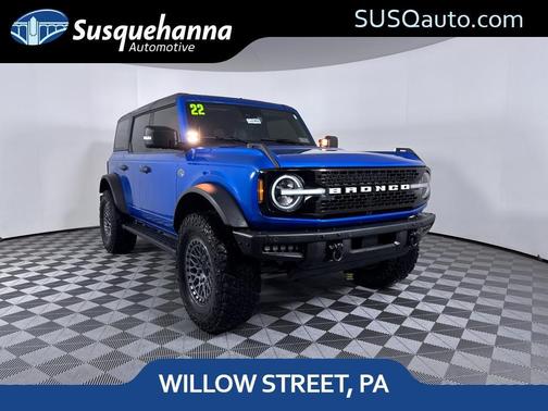 Blue 2022 Ford Bronco Wildtrak