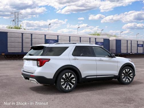 White 2027 Ford Explorer Platinum