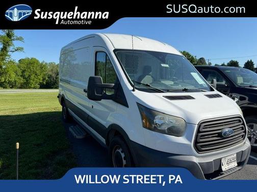 White 2015 Ford Transit-250 148 WB Medium Roof Cargo