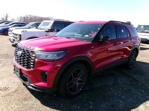 Red 2025 Ford Explorer ST-Line