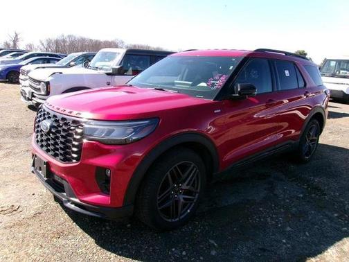 Red 2025 Ford Explorer ST-Line