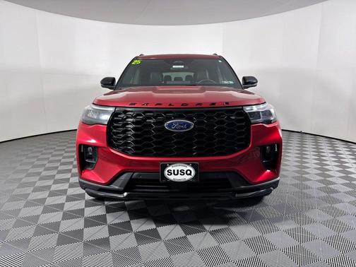 Red 2025 Ford Explorer ST-Line