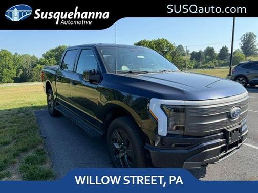 Blue 2022 Ford F-150 Lightning LARIAT