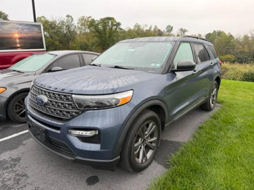 Blue 2021 Ford Explorer XLT