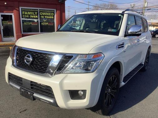 Pearl White Tricoat 2019 Nissan Armada Platinum
