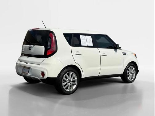 Clear White/Red Roof 2019 Kia Soul +