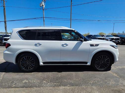 Moonstone White 2024 INFINITI QX80 SENSORY AWD