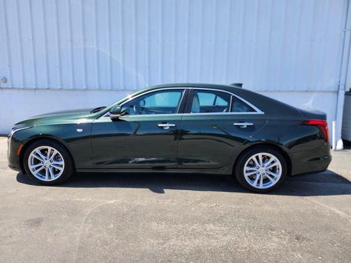 Evergreen Metallic 2021 Cadillac CT4 Luxury