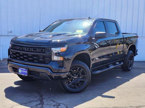 Black 2025 Chevrolet Silverado 1500 Custom Trail Boss
