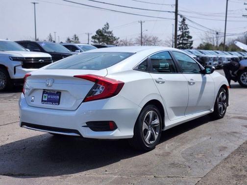 Platinum White Pearl 2020 Honda Civic LX