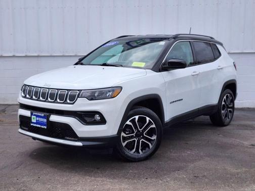 Bright White Clearcoat 2022 Jeep Compass Limited