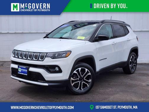 Bright White Clearcoat 2022 Jeep Compass Limited