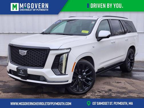 Crystal White Tricoat 2025 Cadillac Escalade Sport Platinum