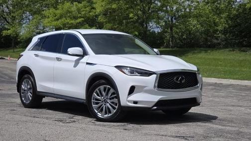 Lunar White 2023 INFINITI QX50 PURE