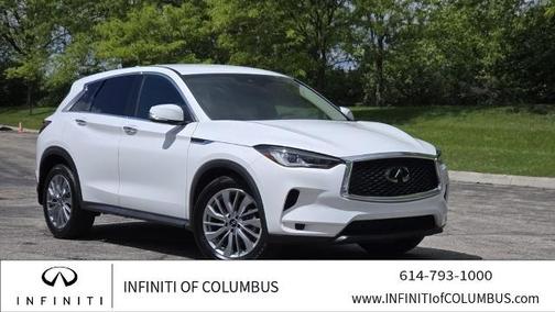 Lunar White 2023 INFINITI QX50 PURE