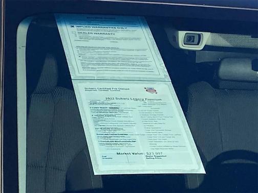 2022 Subaru Legacy Premium