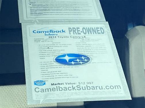 2012 Toyota Camry LE