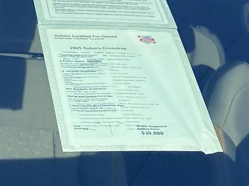 2025 Subaru Crosstrek Sport